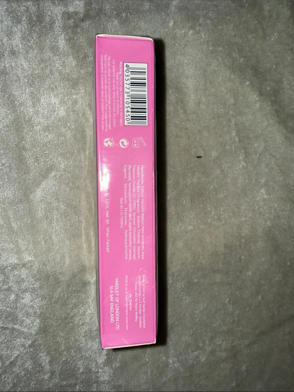 Yardley London English Rose Bath Soap Trio - Pink & White Floral Box